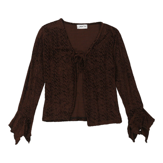 Vintage Immagine Donna Cardigan - Medium Brown Polyester Blend