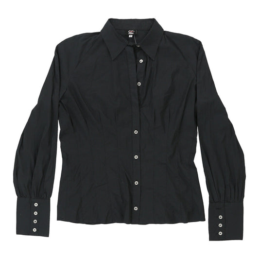 Vintage Gf Ferre Shirt - Medium Black Cotton
