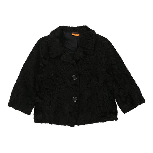 Vintage Calf Skin Davide Cenci Jacket - Medium Black Fur