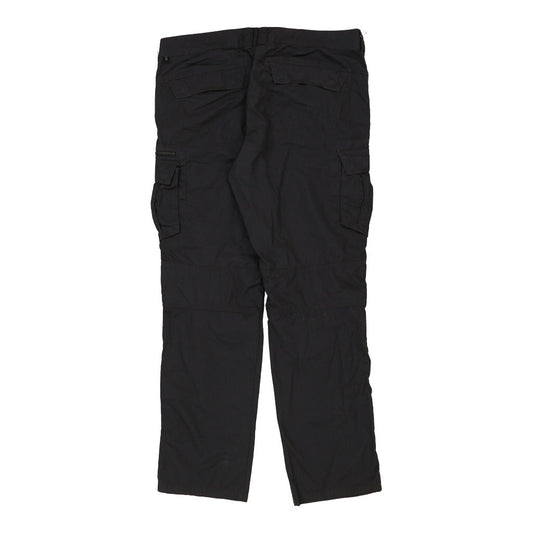 Vintage black Ecodesign Cargo Trousers - mens 40" waist