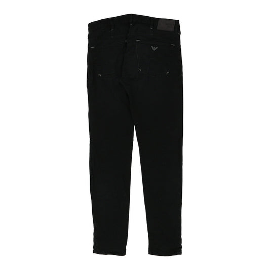 Vintage black Armani Jeans Trousers - mens 32" waist