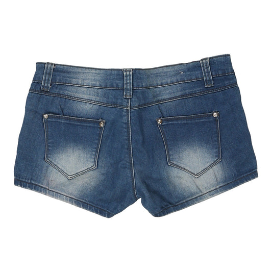 Vintage blue Miss Adsl Denim Shorts - womens 36" waist