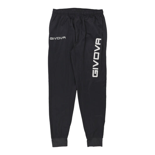 Vintage Givova Tracksuit - Large Black Polyester