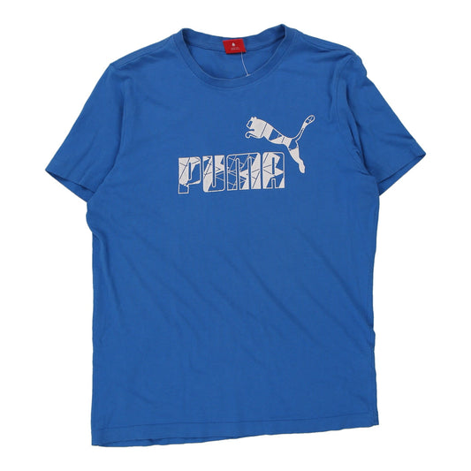 Vintage blue Puma T-Shirt - mens medium