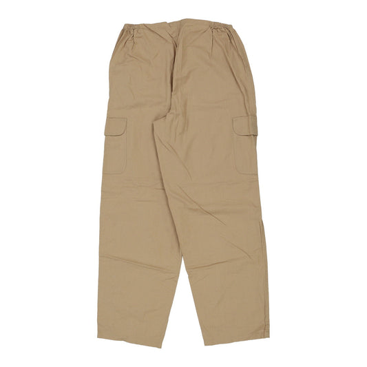 Vintage beige Unbranded Cargo Trousers - mens medium