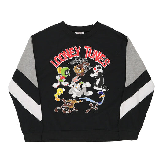 Vintage black Age 10-11 Looney Tunes Sweatshirt - boys medium