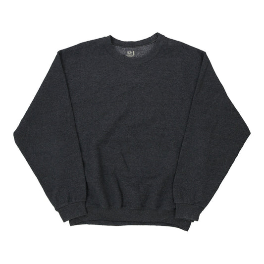 Vintage grey Fruit Of The Loom Sweatshirt - mens large