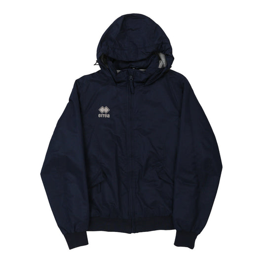 Vintage Errea Jacket - Small Navy Polyester