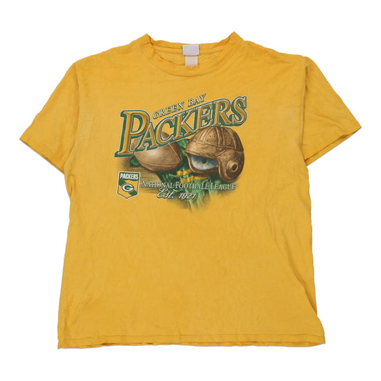 Vintage yellow Green Bay Packers Nfl T-Shirt - mens xx-large