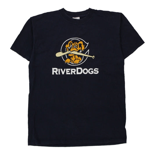 Vintage black River Dogs Majestic T-Shirt - mens large