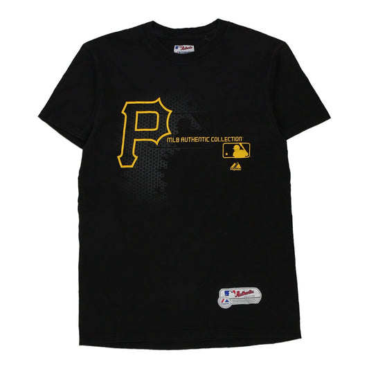 Vintage black Pittsburgh Pirates Majestic T-Shirt - mens medium