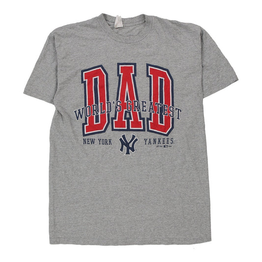 Vintage grey New York Yankees Unbranded T-Shirt - mens x-large