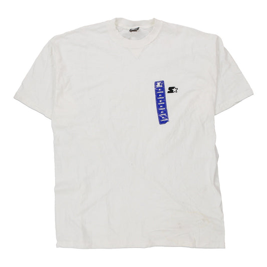 Vintage white Starter T-Shirt - mens large