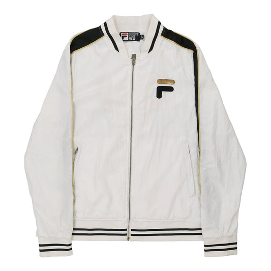Vintage white Verona Fila Zip Up - womens x-large