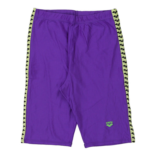 Vintage Cycling Arena Sport Shorts - XL Purple Polyester