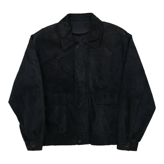 Vintage navy Conbipel Suede Jacket - mens large