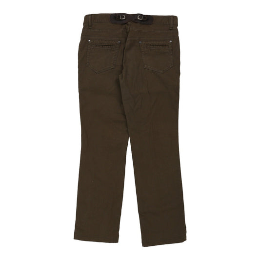 Vintage Ermanno Scervino Jeans - 34W UK 12 Brown Cotton