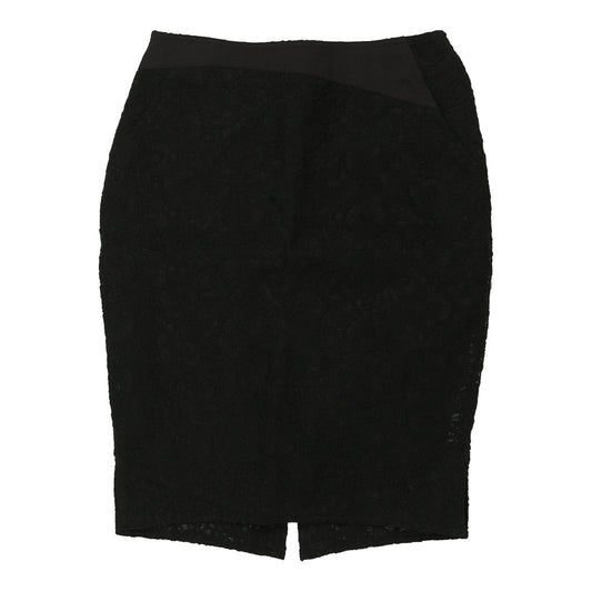 Vintage Edith Heim Mini Skirt - Medium Black Cotton