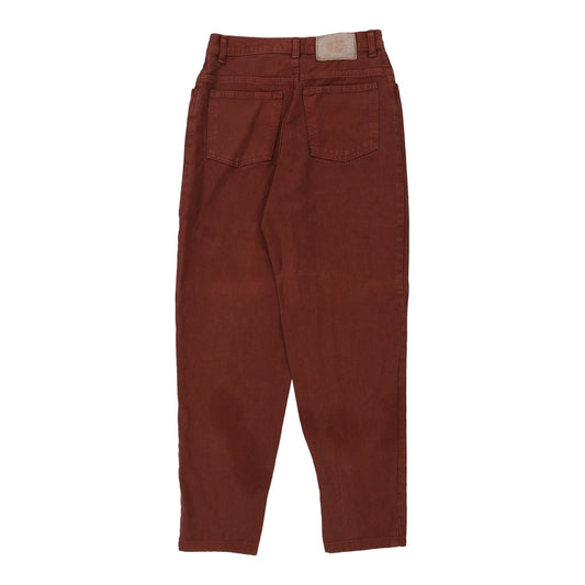Vintage Made In USA Moda Int'L Trousers - 28W UK 8 Brown Cotton