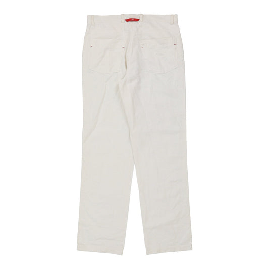Vintage Angelo Nardelli Trousers - 32W UK 12 White Cotton