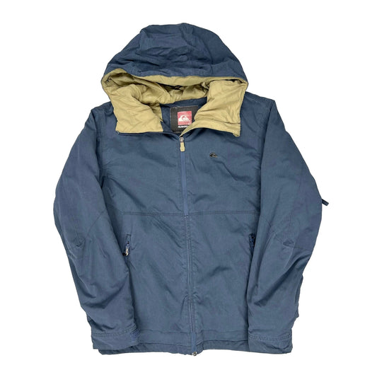 Vintage Quiksilver Jacket - Medium Blue Polyester