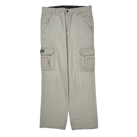 Wrangler Cargo Trousers - 34W 32L Beige Cotton