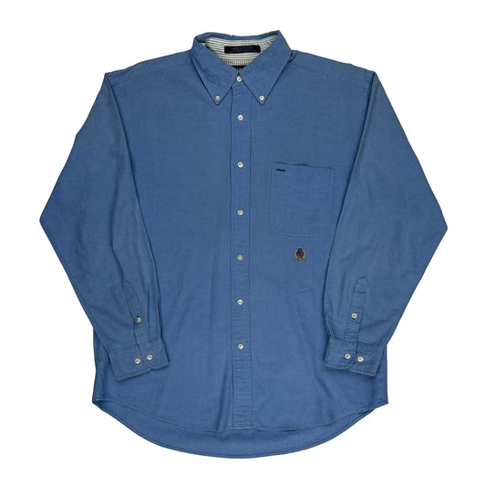 Tommy Hilfiger Shirt - Large Blue Cotton