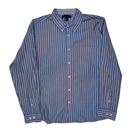 Tommy Hilfiger Striped Shirt - XL Blue Cotton
