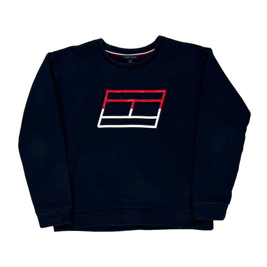 Tommy Hilfiger Sweatshirt - Medium Navy Cotton Blend