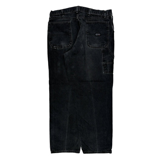Wrangler Carpenter Jeans - 36W 32L Black Cotton