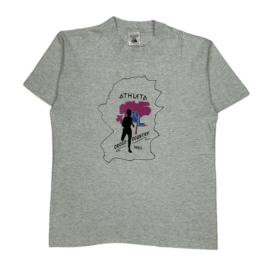 Fruit Of The Loom Single Stitch T-Shirt - Medium Grey Cotton