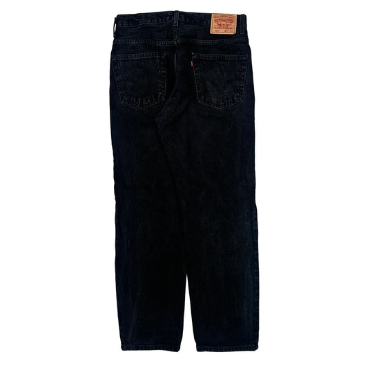 550 Levis Jeans - 33W 32L Black Cotton