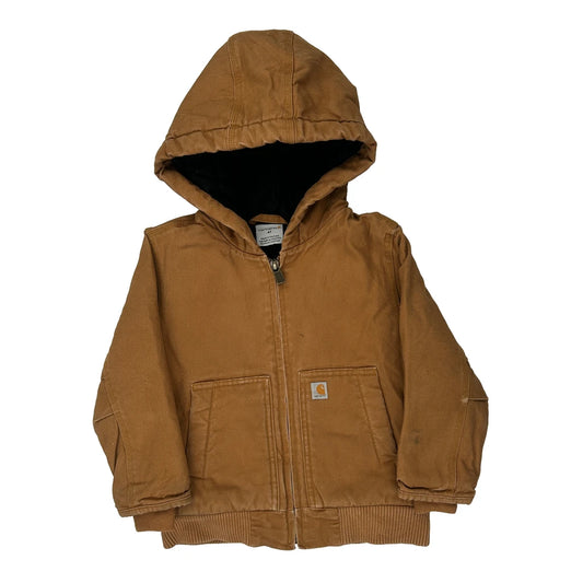 Age 4 Carhartt Jacket - 2XS Brown Cotton