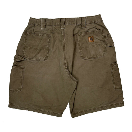 Vintage Carhartt Carpenter Shorts - 34W 10L Brown Cotton