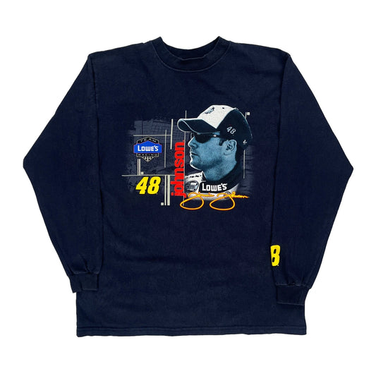 Jeff Gordon Winners Circle Nascar Long Sleeve T-Shirt - Large Navy Cotton
