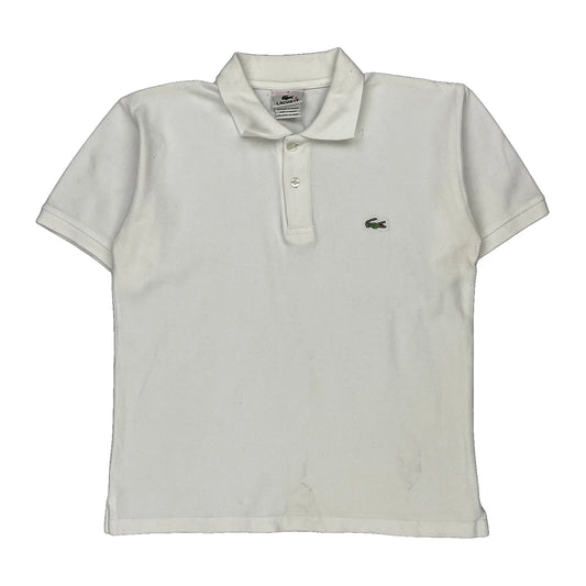 Lacoste Polo Shirt - Medium White Cotton