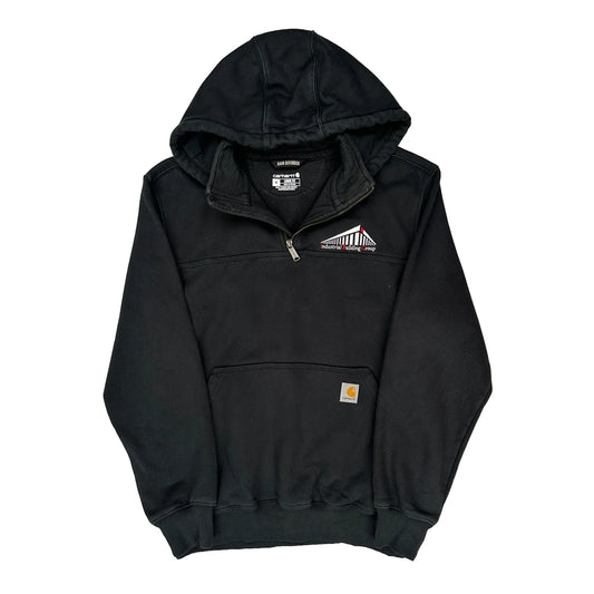 Vintage Rain Defender Carhartt Hoodie - Medium Black Cotton