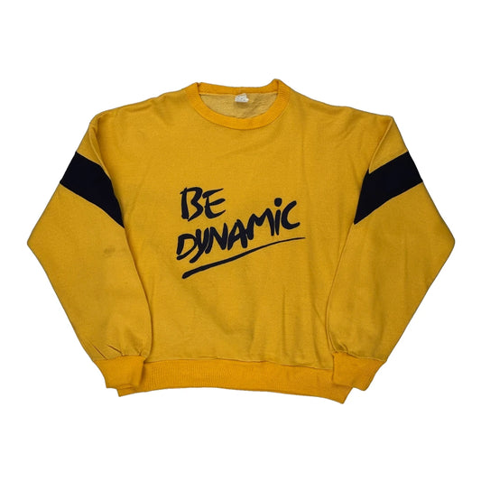 Be Dynamic Unbranded Sweatshirt - Medium Yellow Cotton Blend