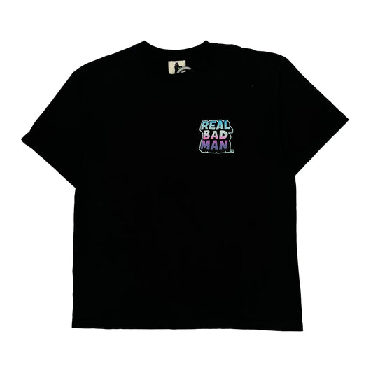 Made In USA Real Bad Man Graphic T-Shirt - XL Black Cotton