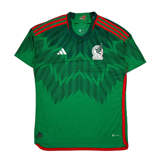 2022-23 Mexico National Team Adidas Home Football Shirt - Large Green Polyester