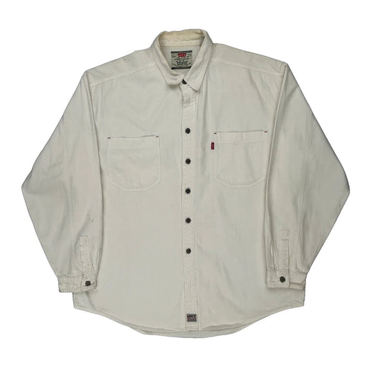 Levis Denim Shirt - XL White Cotton