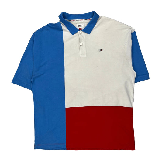 Tommy Jeans Polo Shirt - XL Multicoloured Cotton
