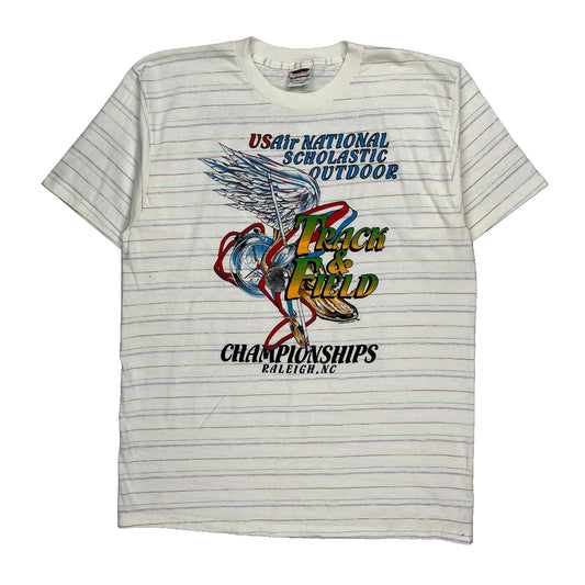USAir National Scholastic Outdoor Track & Field Championships Jensen Single Stitch T-Shirt - XL Multicoloured Cotton