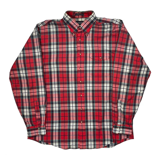 Vintage Gant Checked Shirt - XL Red Cotton