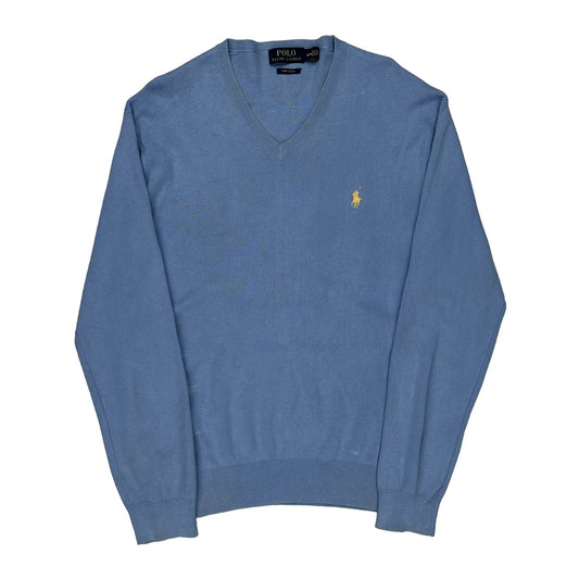 Polo By Ralph Lauren Jumper - Medium Blue Cotton