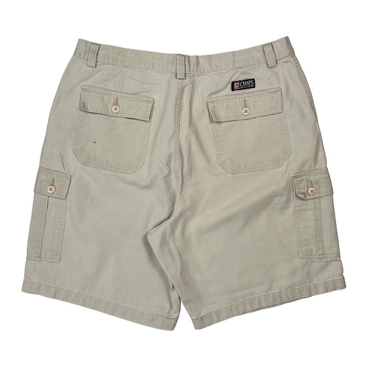 Vintage Chaps Ralph Lauren Cargo Shorts - 34W 10L Beige Cotton