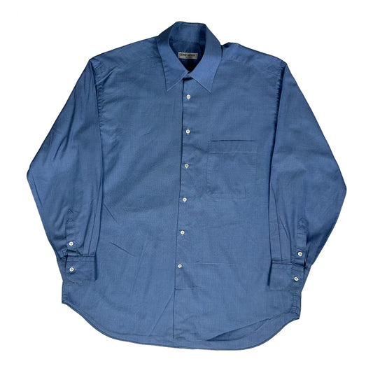 Vintage Giorgio Armani Shirt - Medium Blue Cotton