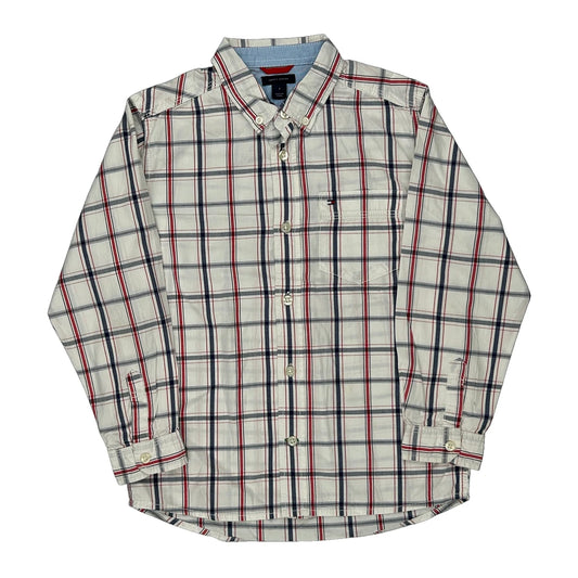 Age 7 Tommy Hilfiger Checked Shirt - Small Multicoloured Cotton