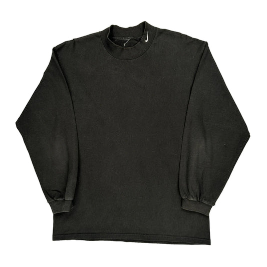 Nike Long Sleeve T-Shirt - No Size Black Cotton