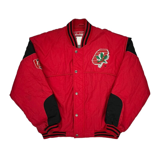 Ohio State Nutmeg College Varsity Jacket - Large Black Polyester